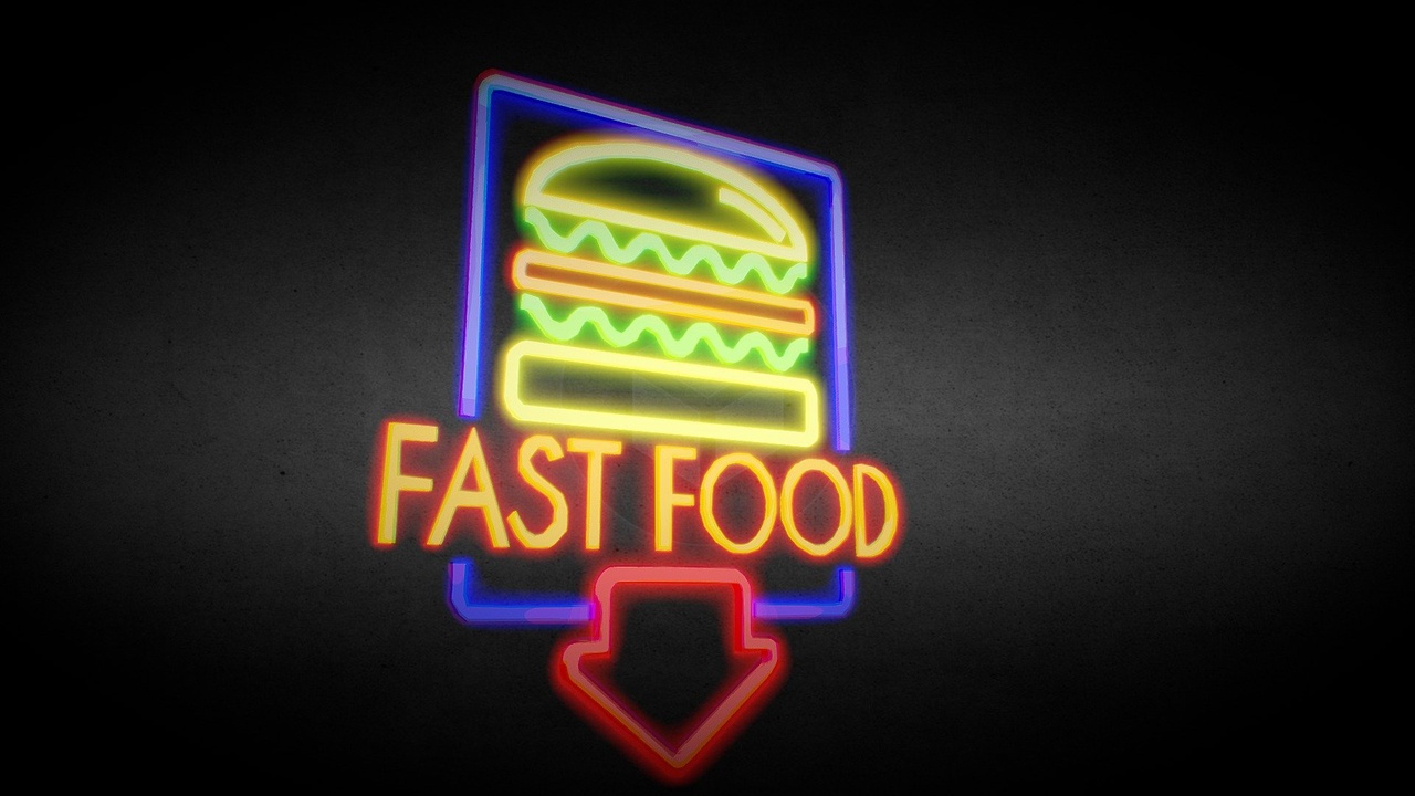 Media 1 for listing Neon Sign - Fast Food