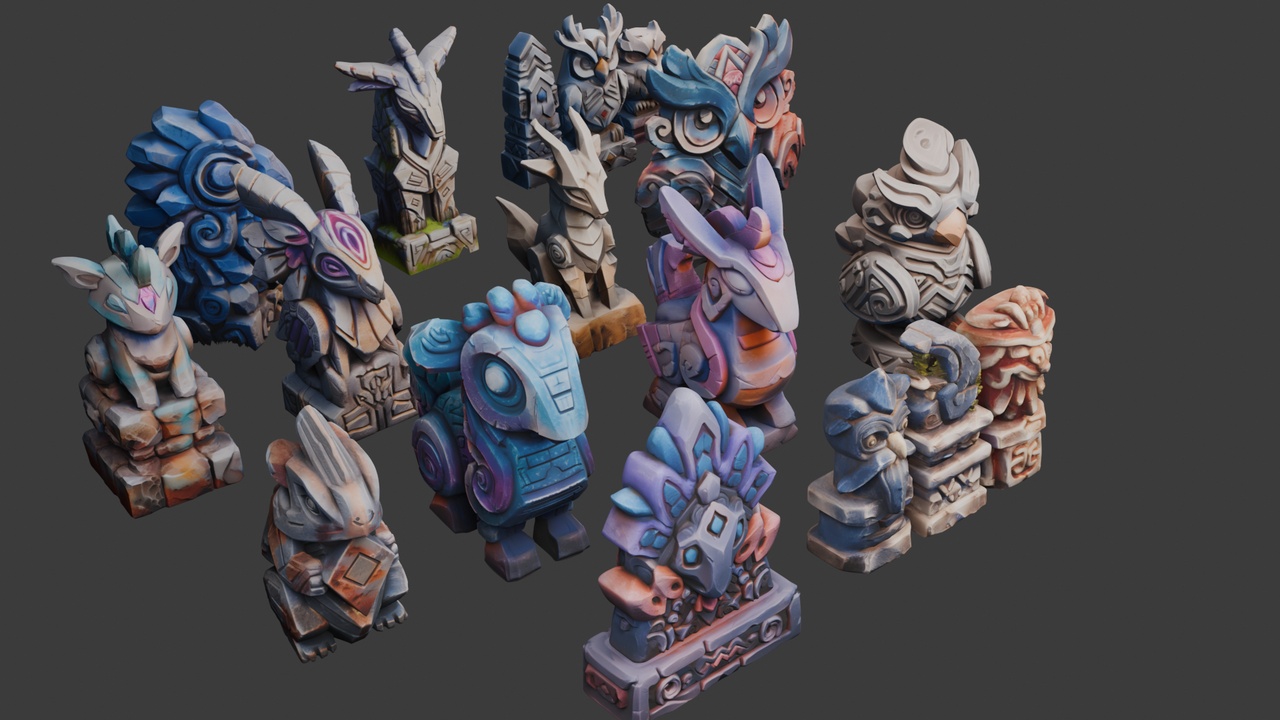 Media 1 for listing Stylized Statues Set🦉