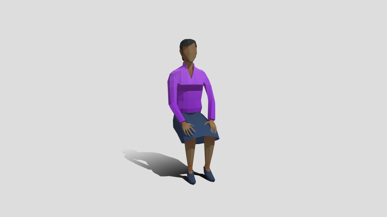 Medium 1 für Eintrag Business Female_2_ Low Poly Style