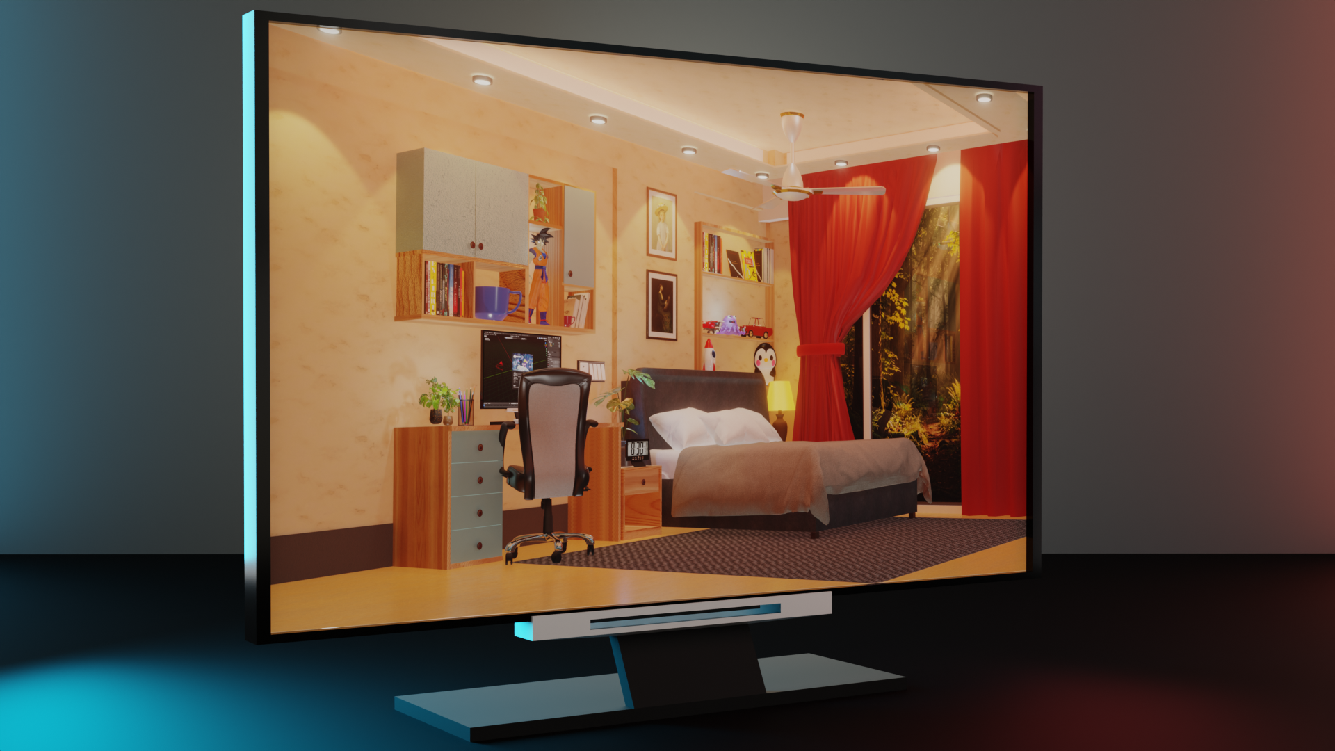 Media 1 for listing Monitor | Computer | Realistic Computer Monitor