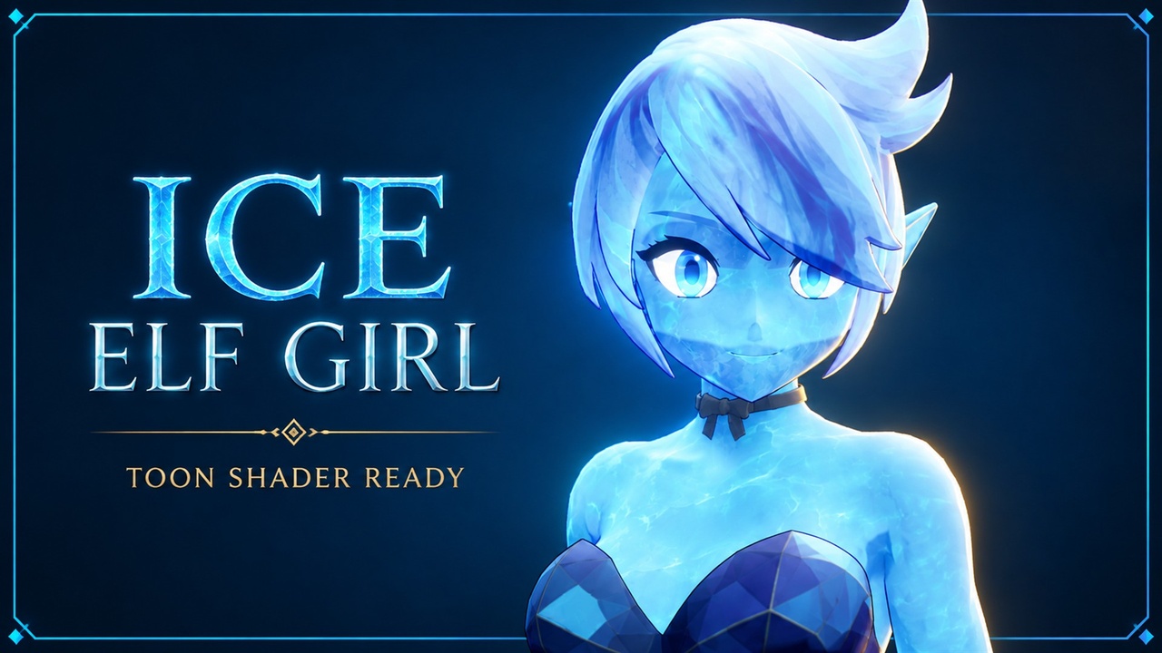 Media 1 for listing Ice Elf Girl – Anime Toon Character
