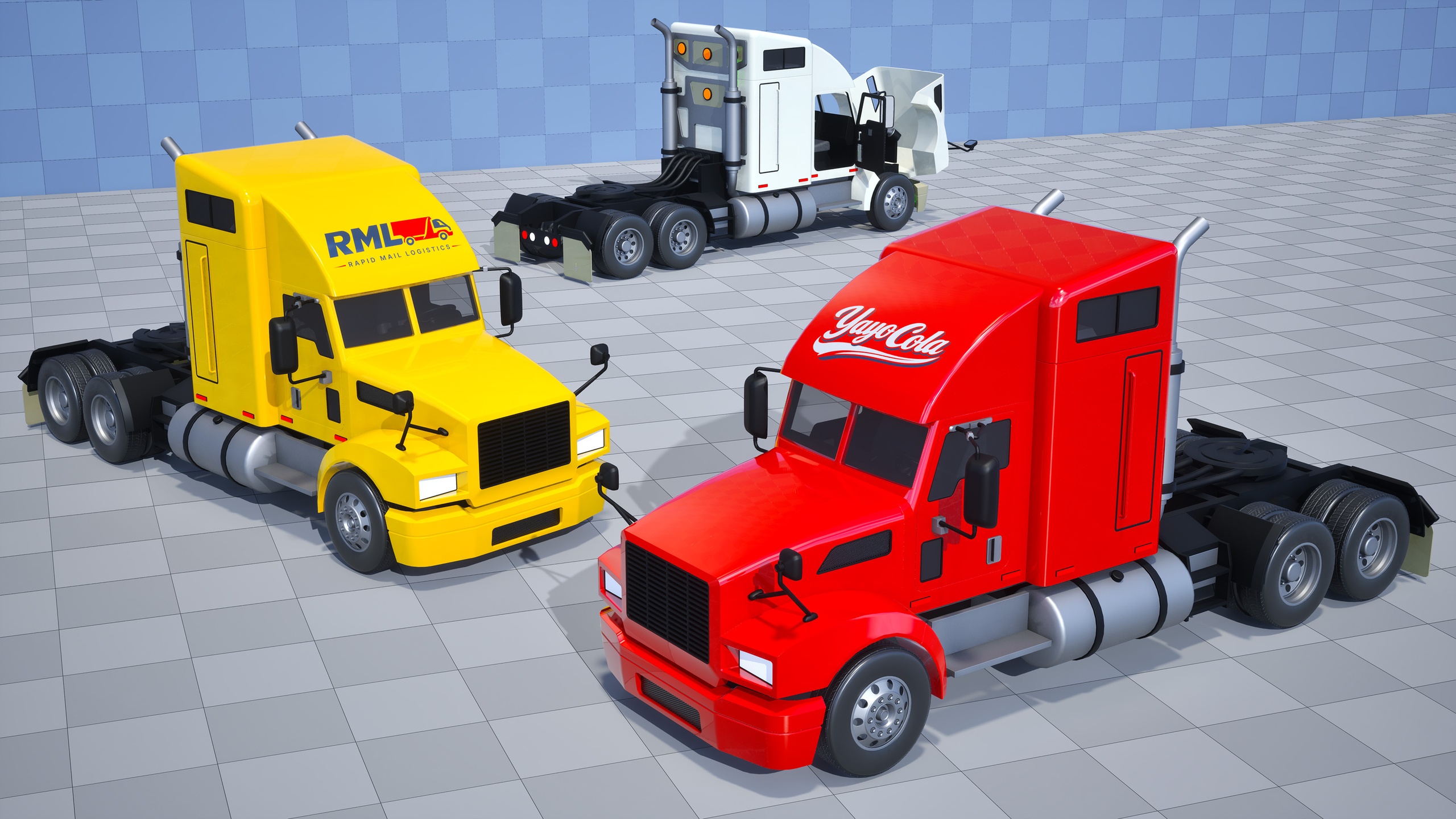 Media 1 for listing Stylized Drivable Vehicles - Trailer Truck "Road Jack"