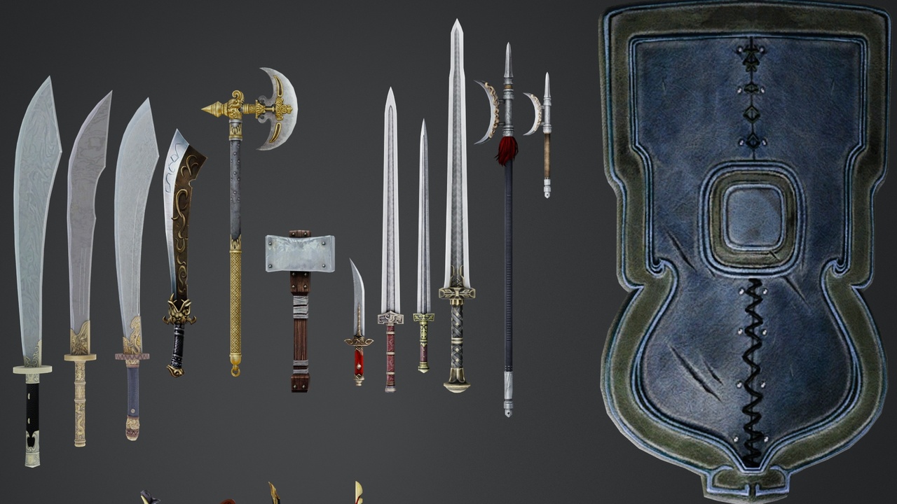 Media 1 for listing Cold Weapon Game Assets Blender 3D