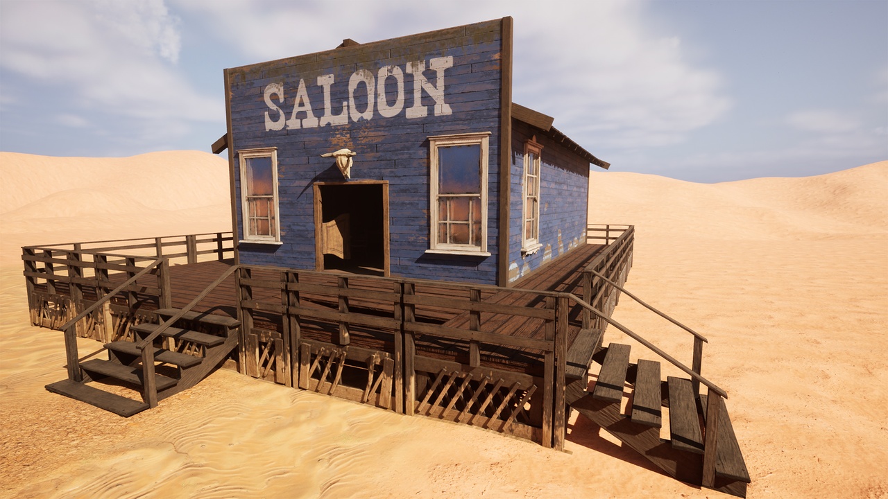 Media 1 for listing Wild West 3D Assets Pack: Saloon