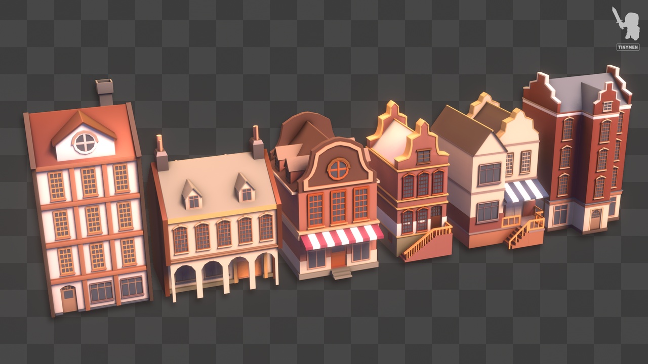 Media 1 for listing Tinymen - Buildings Pack 1