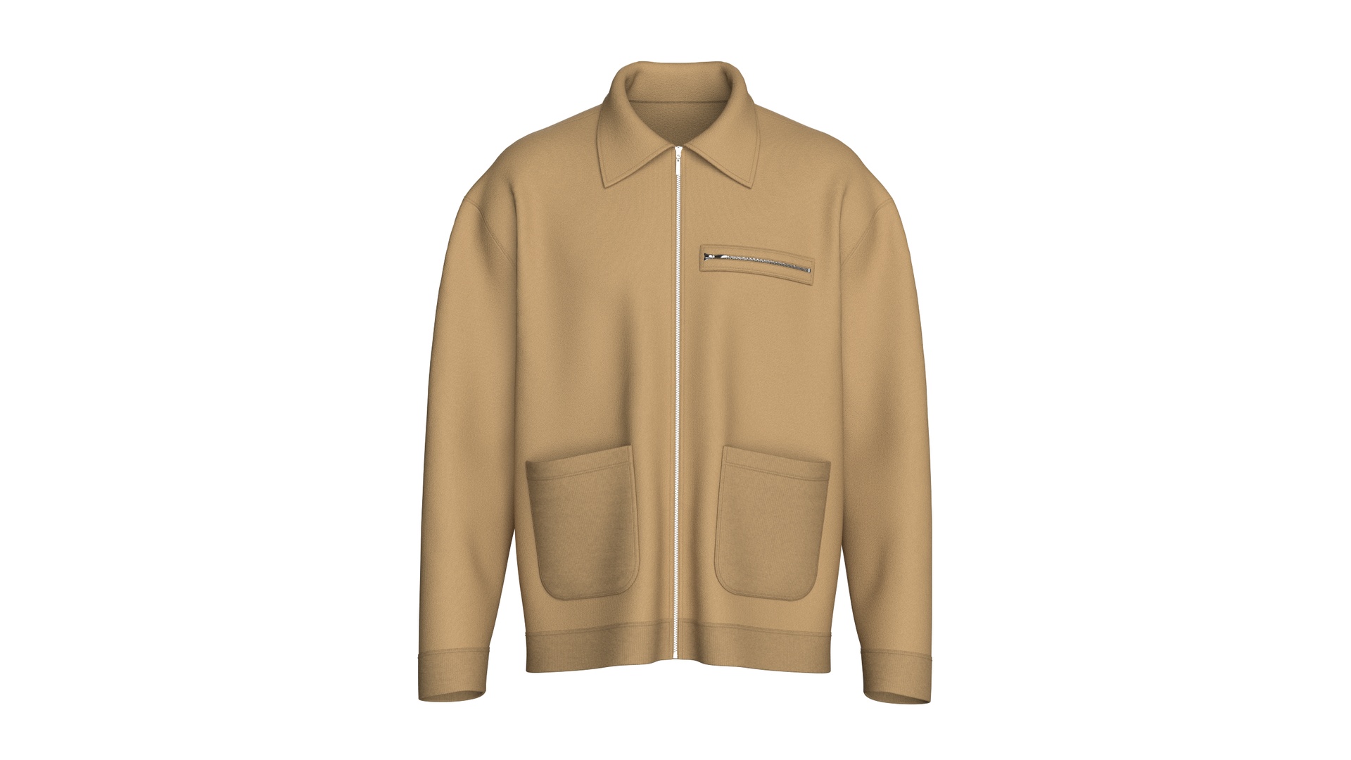 Media 1 for listing Men Collared Work Jacket | High Poly