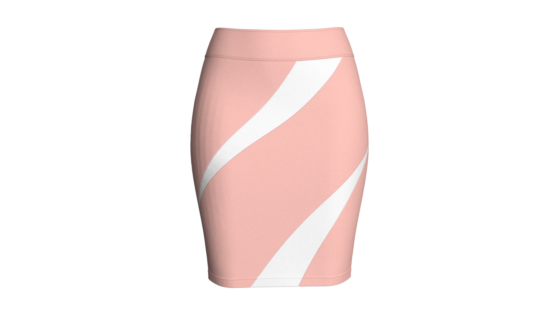 Media 1 for listing Girls Pencil Skirt With Wave Striped | High Poly