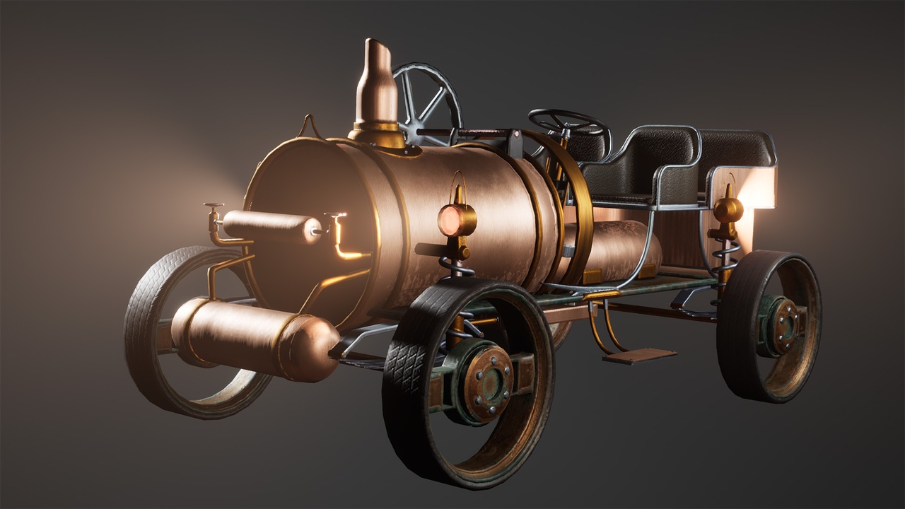 Média 1 pour l'article Driveable SteamPunk Car / Vehicle ( SteamPunk Car Retro Futuristic Victorian)