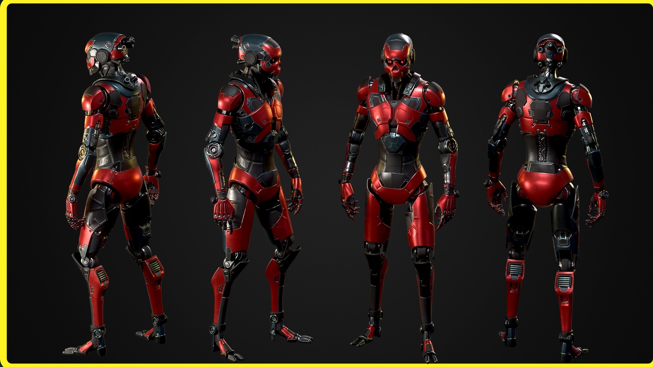 商品 Sci-fi Robot Character 01 的媒体 1