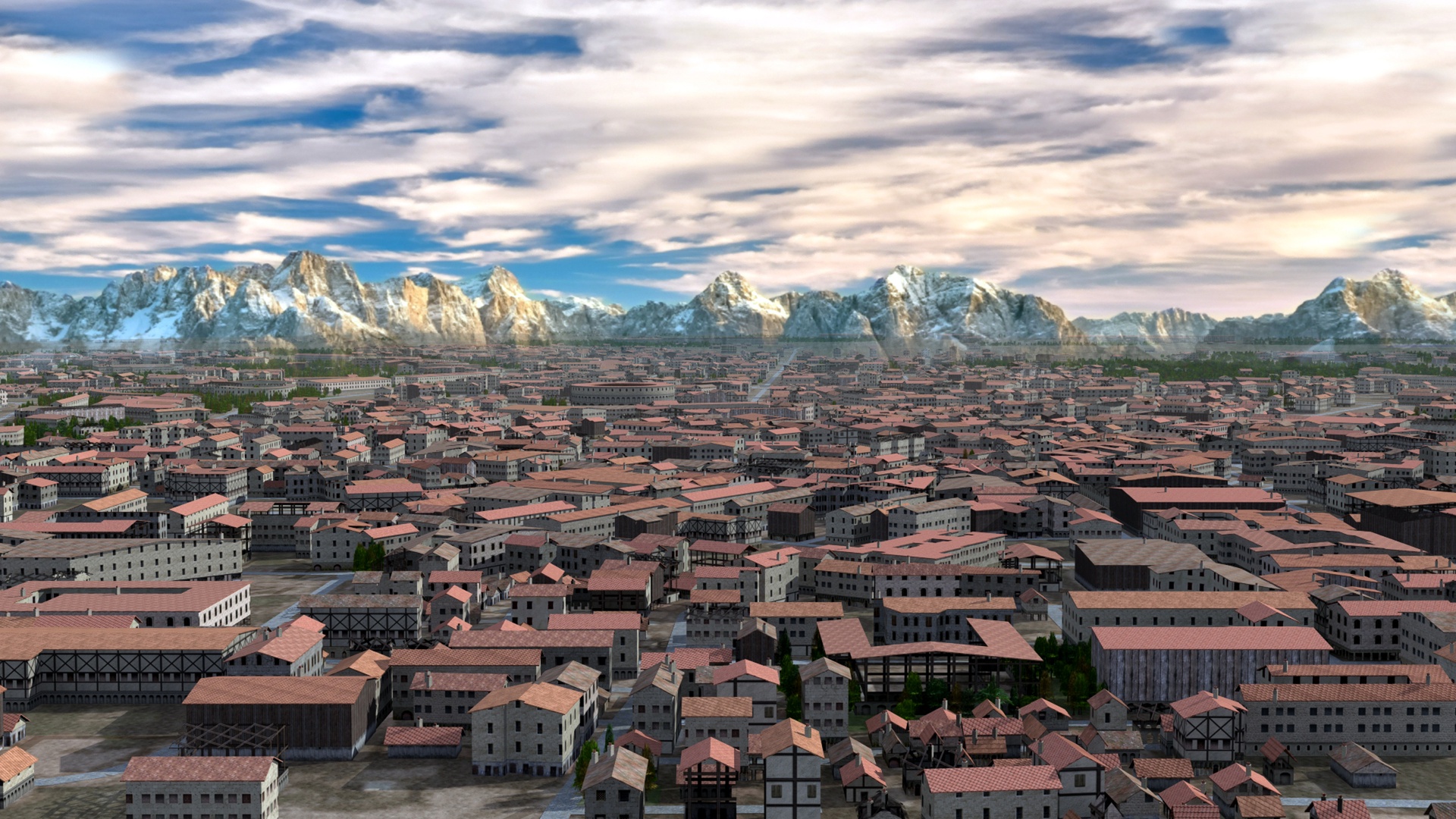 Media 1 for listing Fantasy Role Play Town Setting Real Time 3D Model