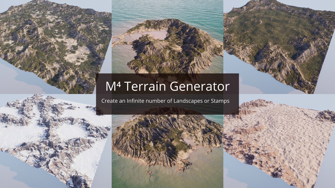 商品 Magic Map Material & Maker (M4) | Auto Material & Landscape Systems 的媒体 1