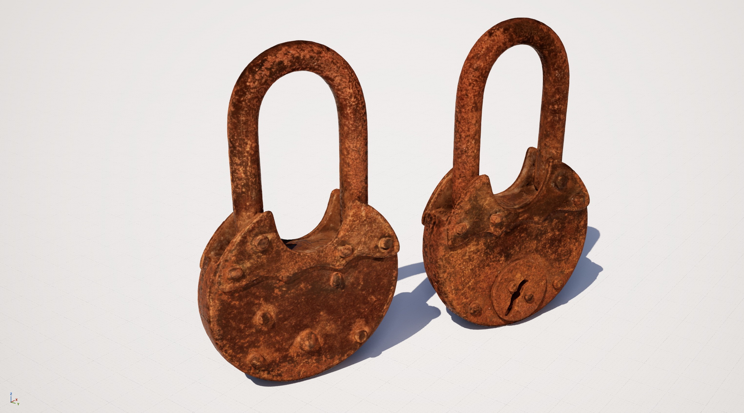 Media 1 for listing Rusty Padlock 01