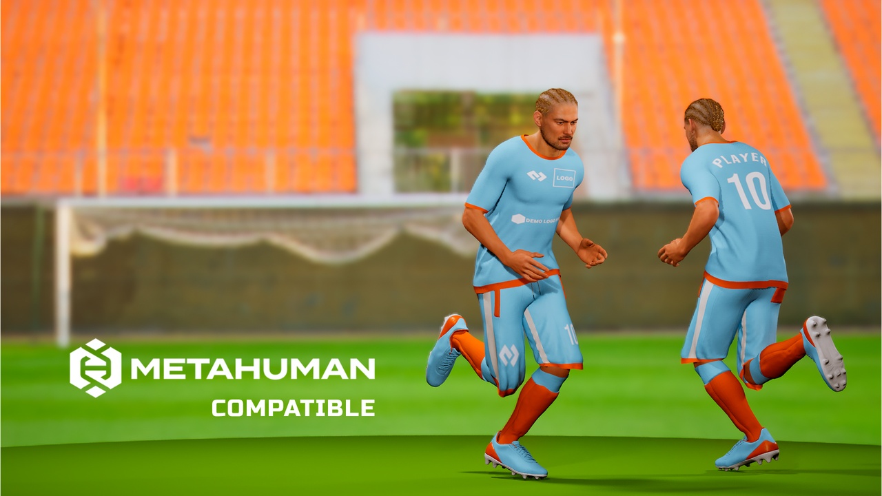 Media 1 for listing Soccer Outfit | MetaHuman Compatible | Resizable Outfit