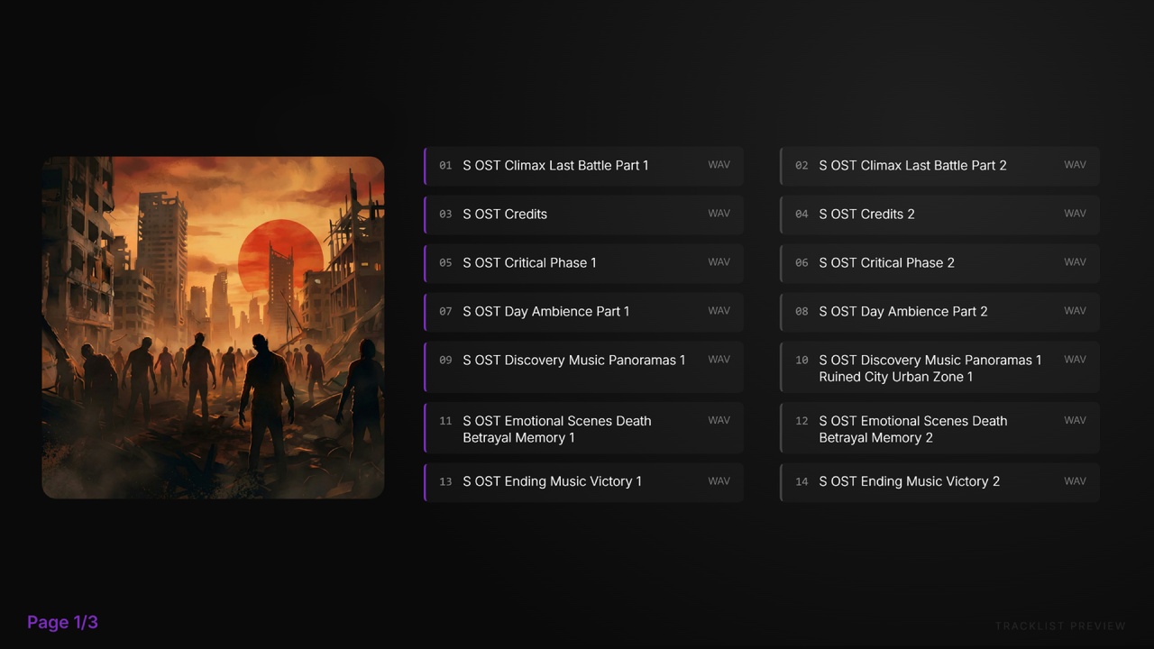 Media 1 for listing Apocalyptic Game Soundtracks