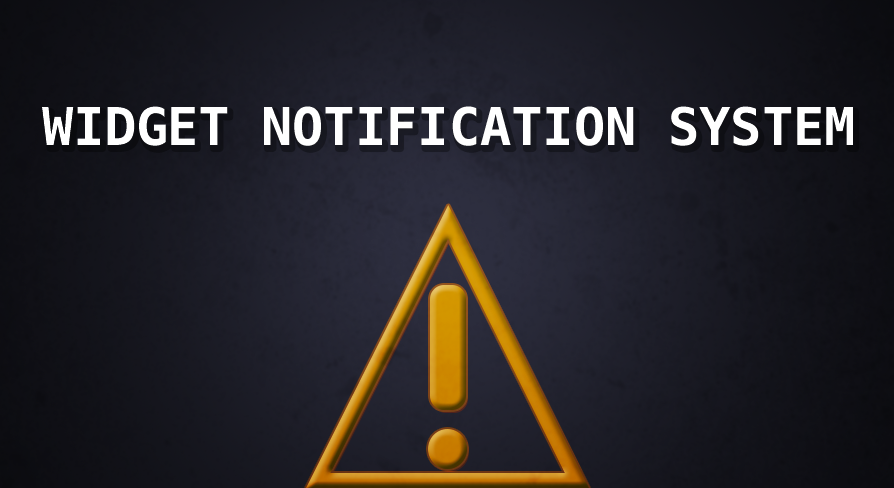 Widget Notification System | Fab