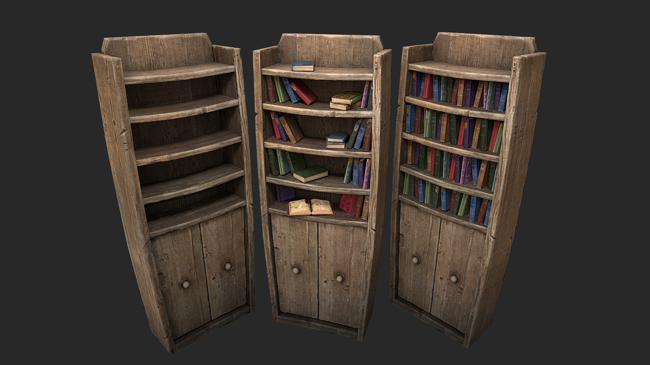Media 1 for listing Alchemists bookcase Library Bookshelf Wooden Furniture