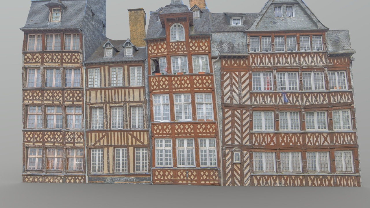 Media 1 for listing Old Houses Facades - photogrammetry