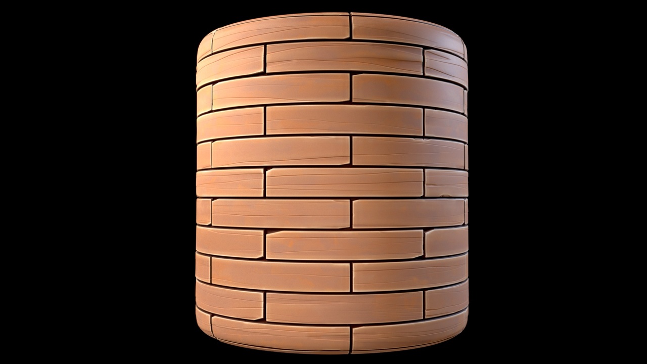 Media 1 for listing Stylized Wood Planks Substance PBR material and textures
