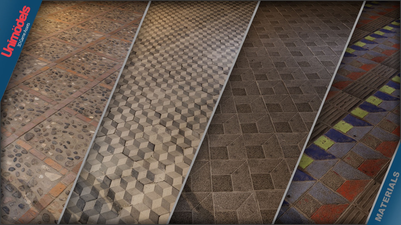 Realistic Indoor and Outdoor Floor Materials Vol. 2
