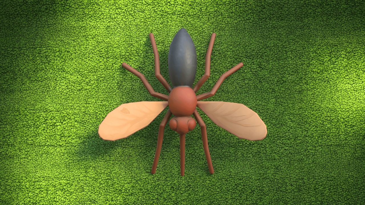 Media 1 for listing Stylized Mosquito Low Poly