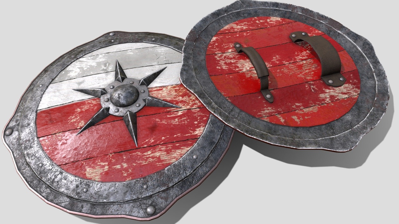 Media 1 for listing Medieval Iron and Wood Shield 🛡️