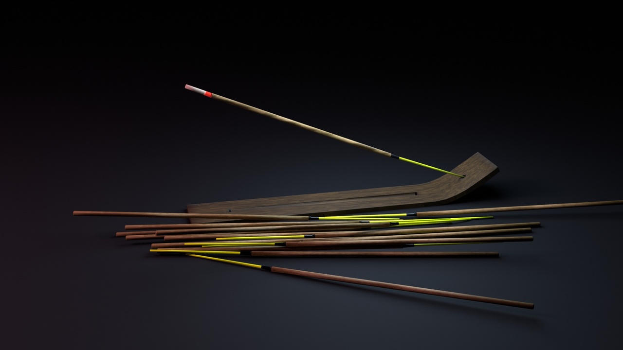 Media 1 for listing Incense Sticks Pack – PBR Textures