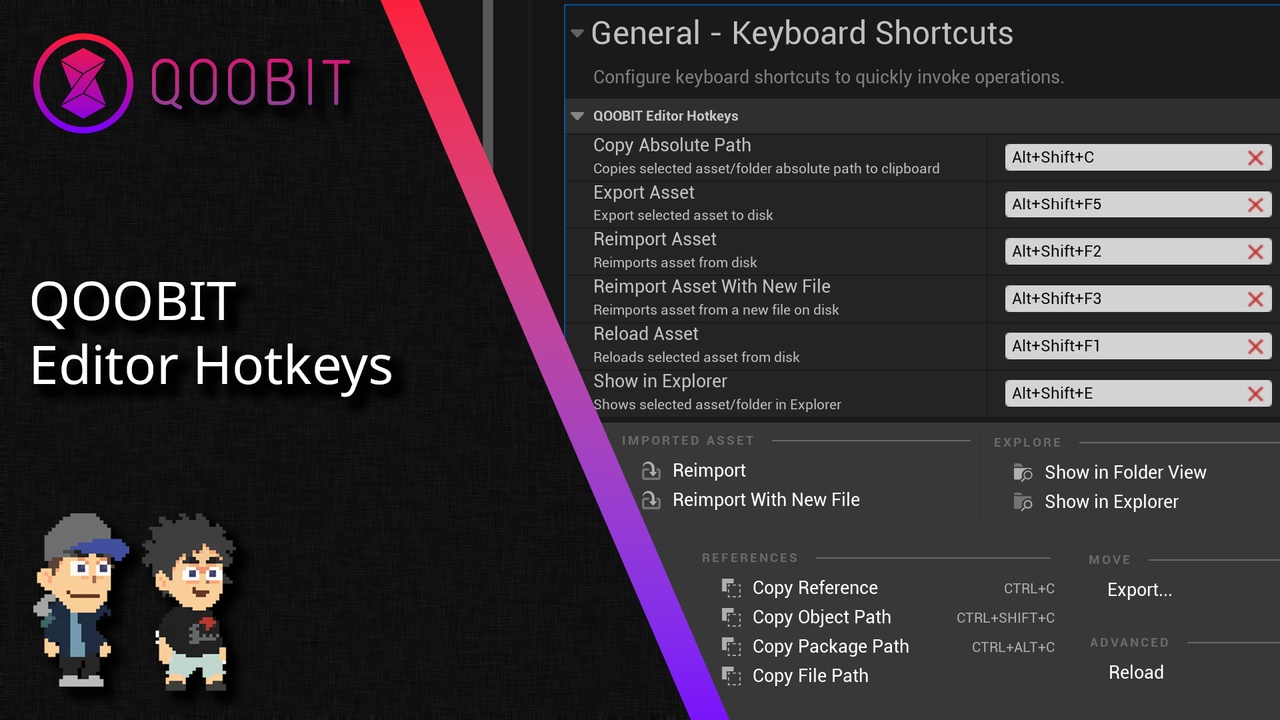 Media 1 for listing QOOBIT Editor Hotkeys