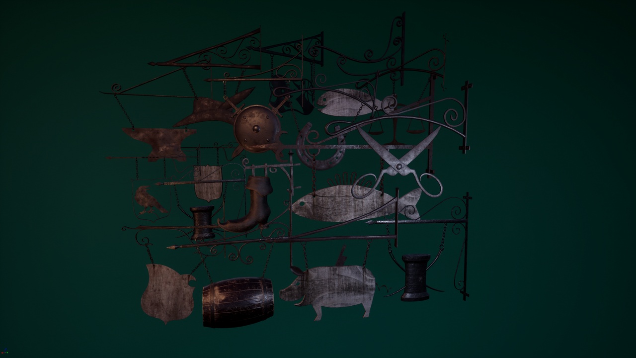 Media 1 for listing Medieval Props Vol 2 - Signs