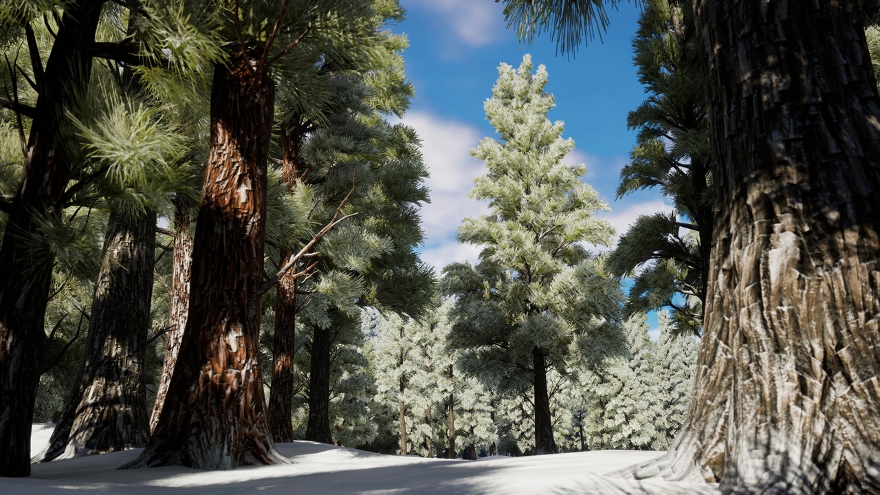 Media 1 for listing Realistic Snow Trees Vol.8