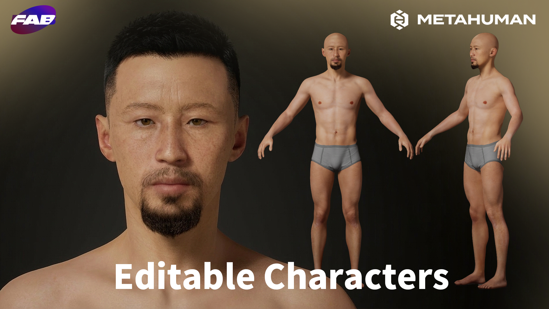 Meta Human Meta Human Editable characters —— Z23 可编辑角色 不含头发 | Fab