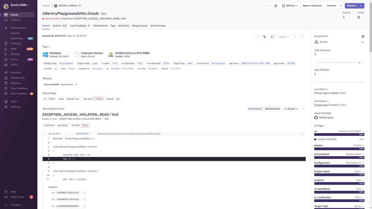 出品Sentry - Crash and Performance Monitoringのメディア1