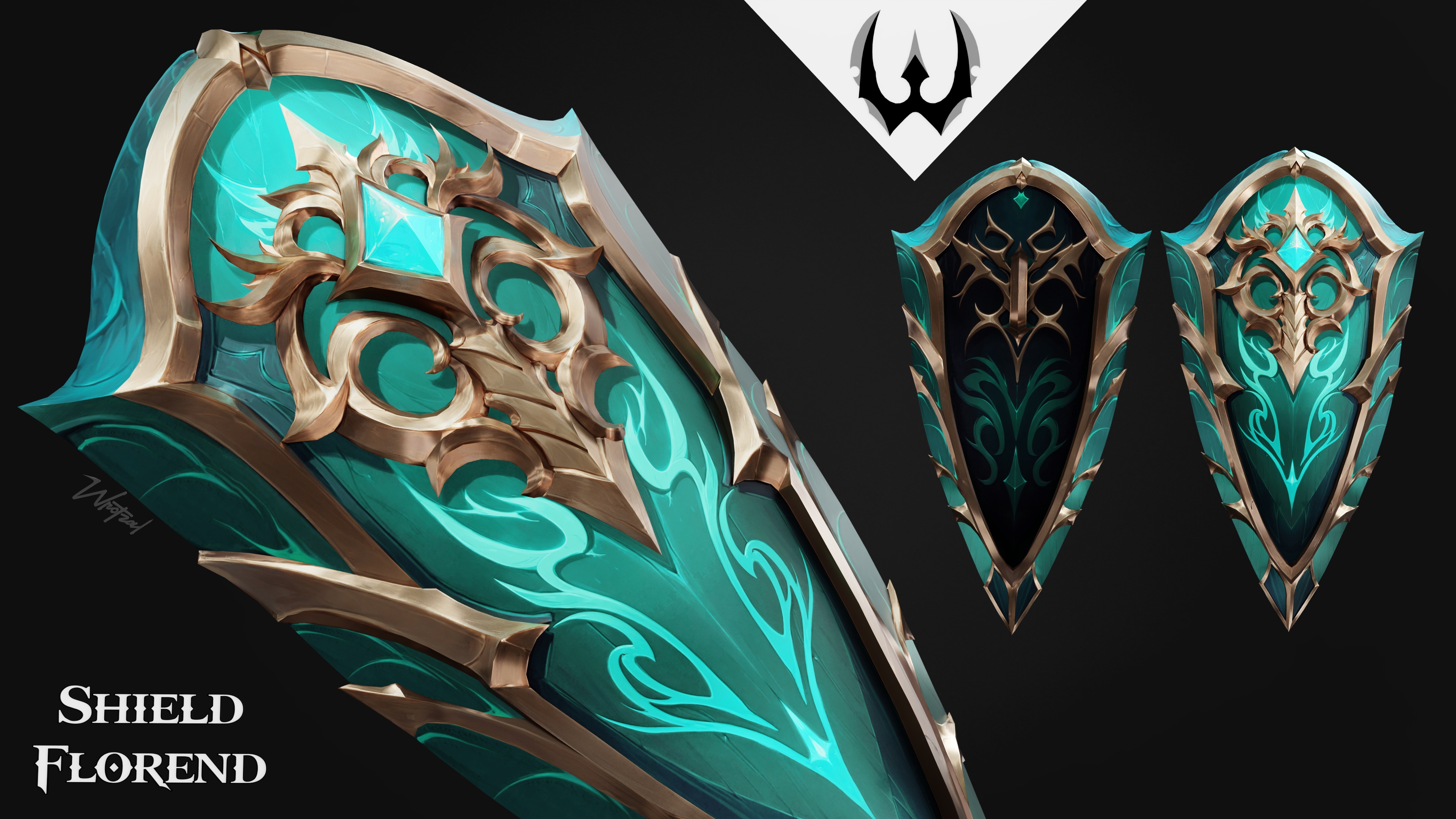 Shield Florend [Stylized Fantasy] | Fab