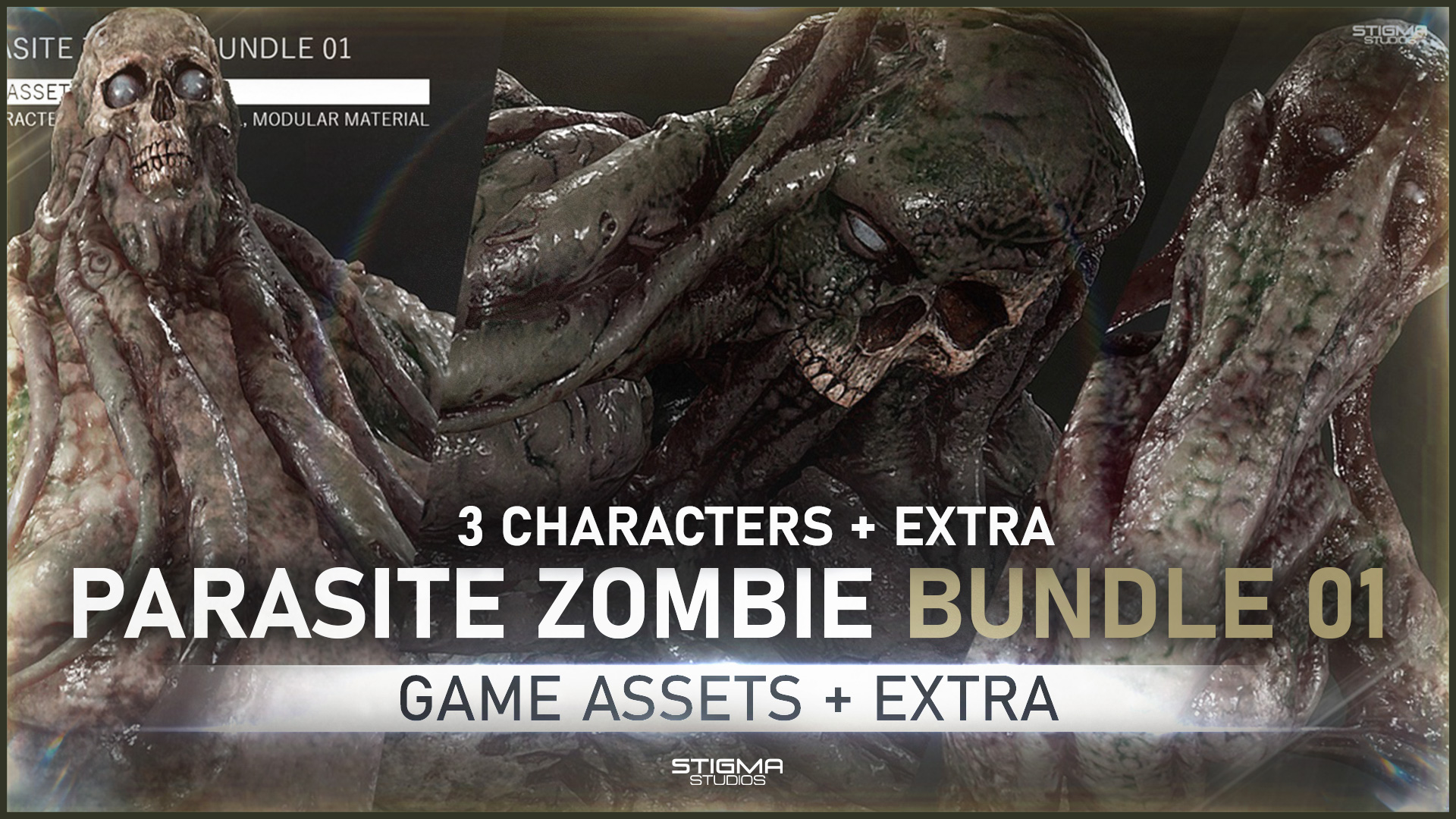 Parasite Zombie Bundle 01 - Game Assets + Extra | STIGMA STUDIOS | Fab