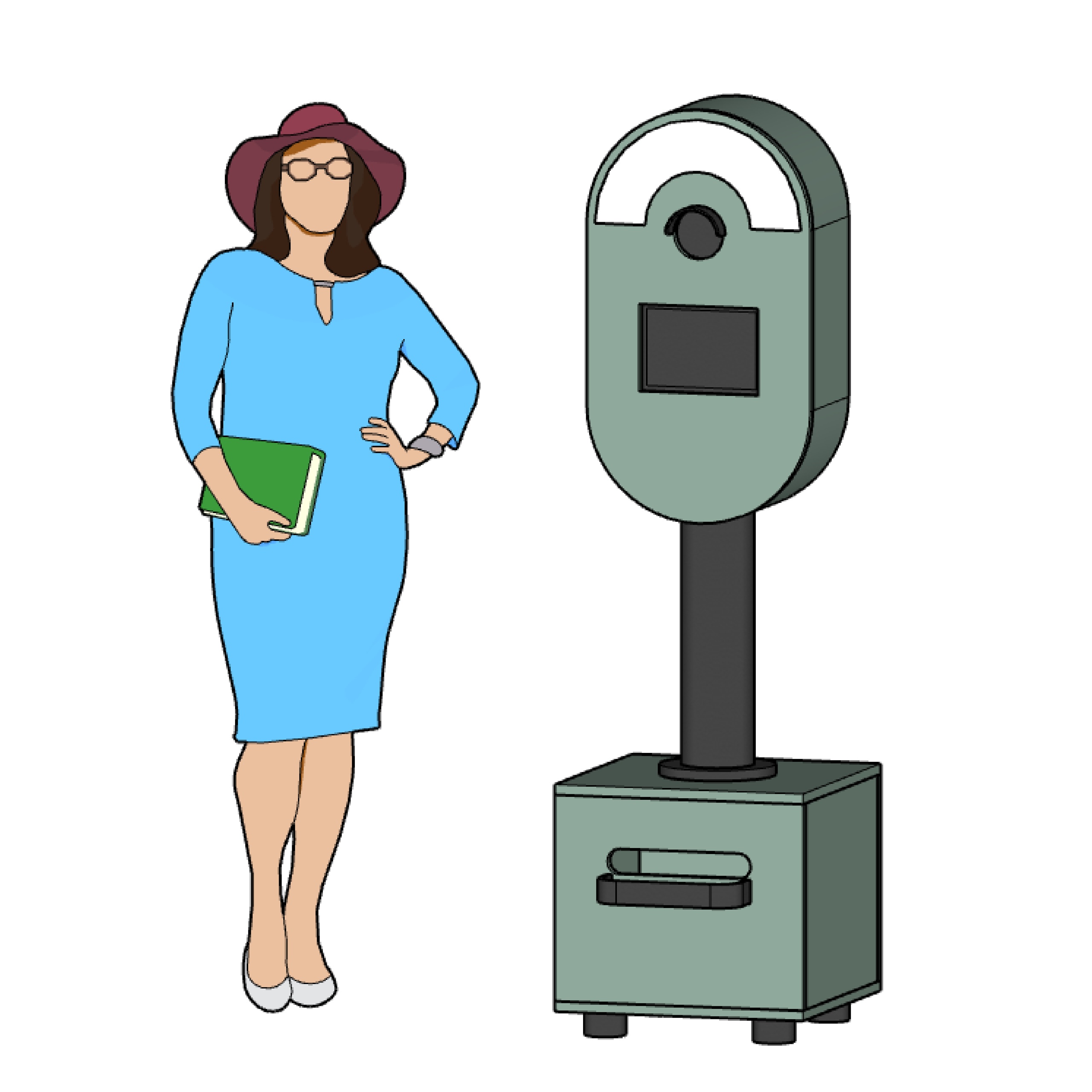 Media 1 for listing Real-Size Photobooth 3D Model for Event & Business – Metal/Wood Material Options