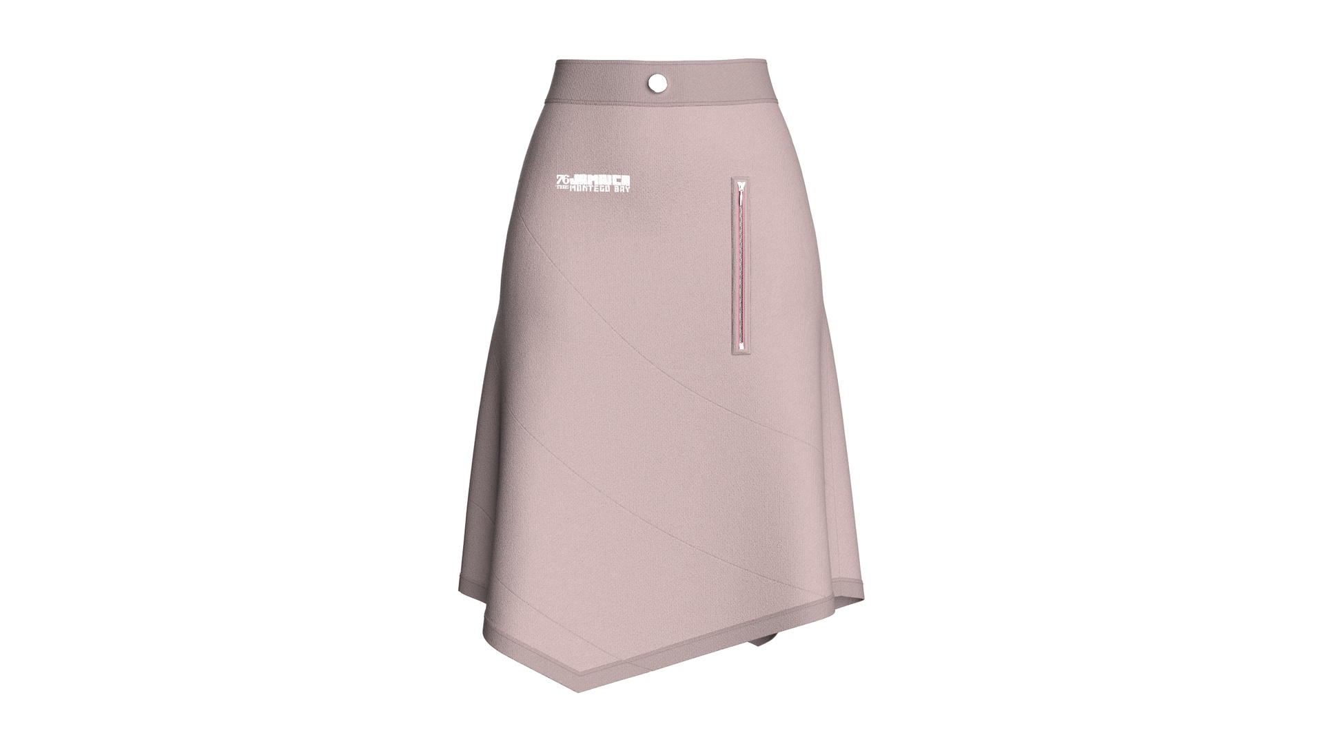 Media 1 for listing Girls High - Waisted Midi Skirt With Zipper | High Poly