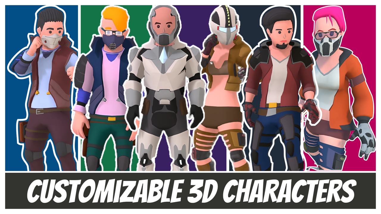 Media 1 for listing Customizable 3D Sci-Fi Characters Vol 2