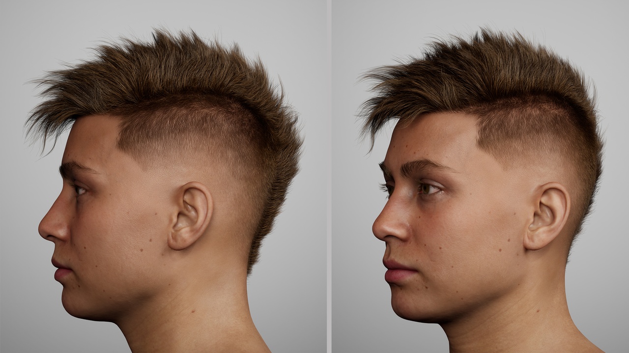 Media 1 for listing Textured Mohawk Fade - MetaHuman Groom