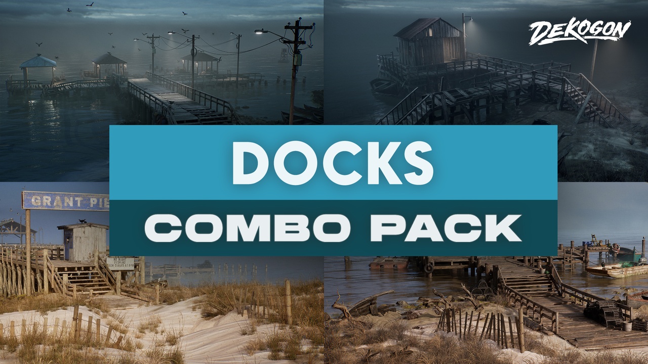 Media 1 for listing DOCKS COMBO (VOL 1-5) - (Modular / Low Poly)