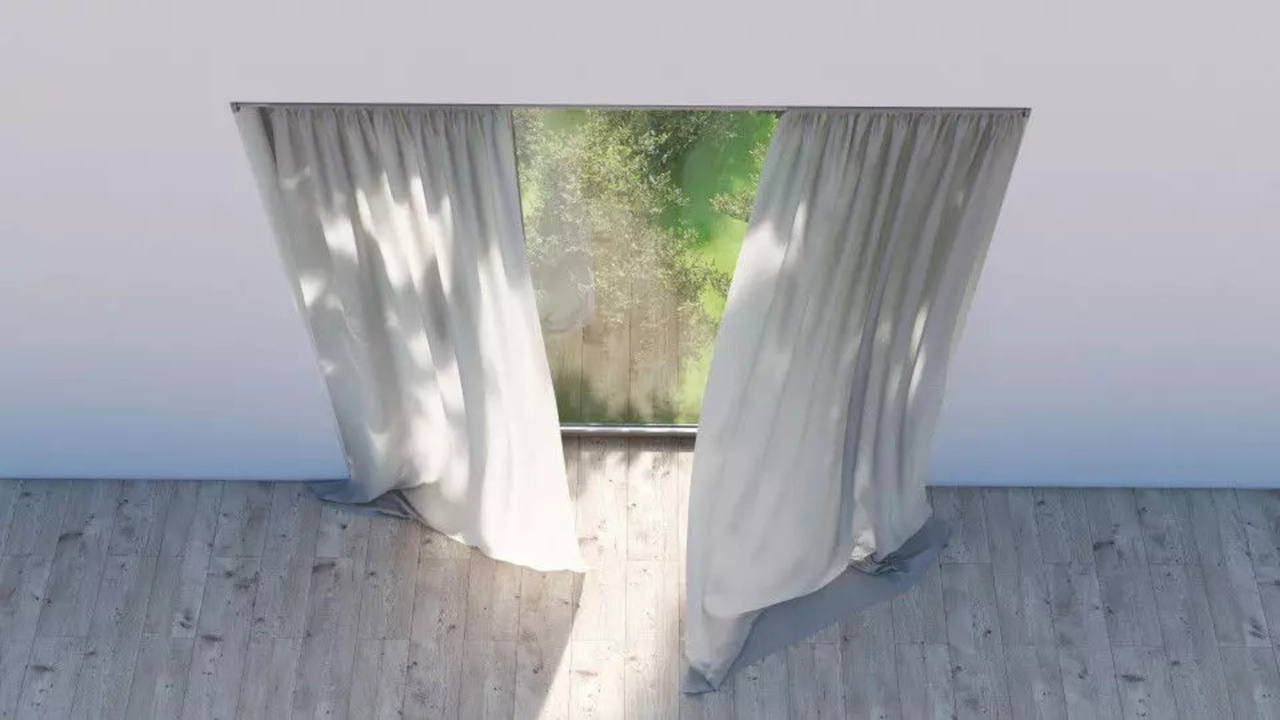 Media 1 for listing Detailed Window Curtain Set – 3D Model