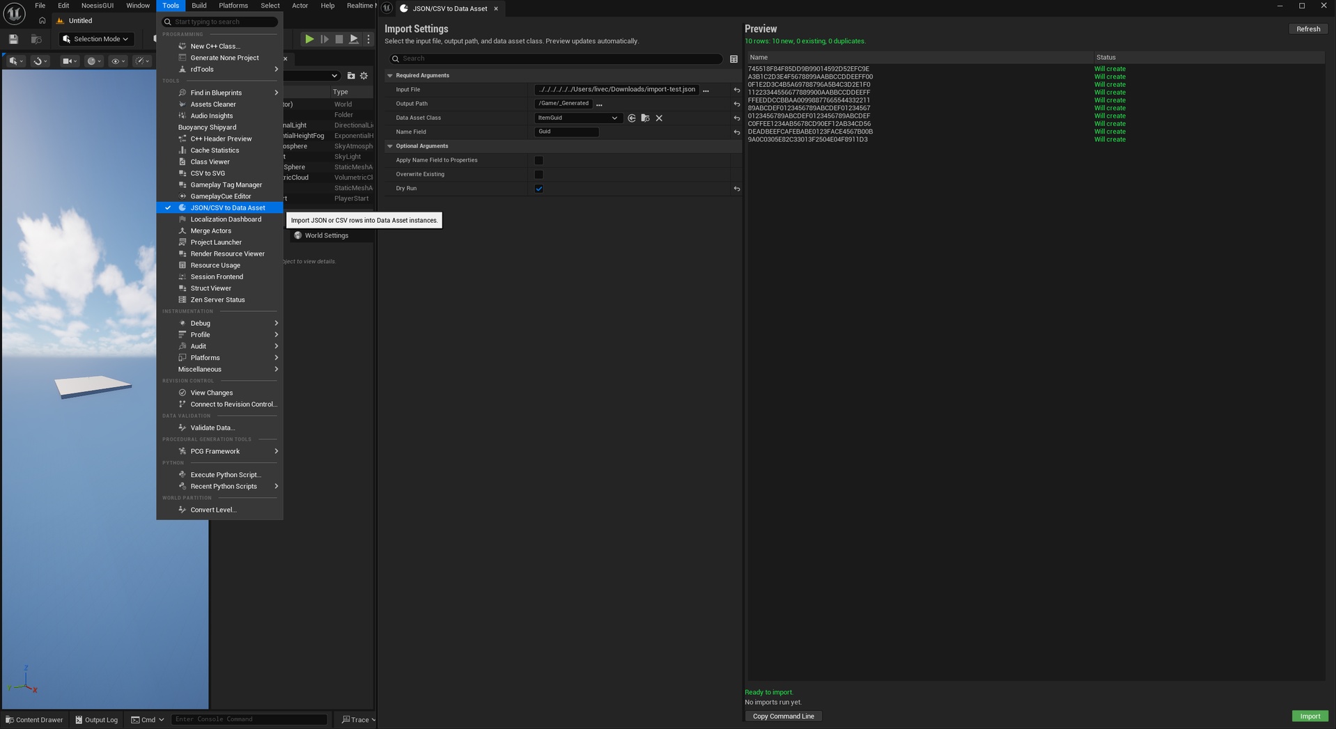 Data Asset Import Tool | Fab