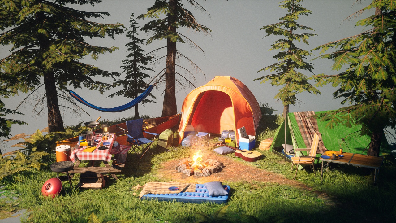 Camping and Outdoor prop pack | Fab