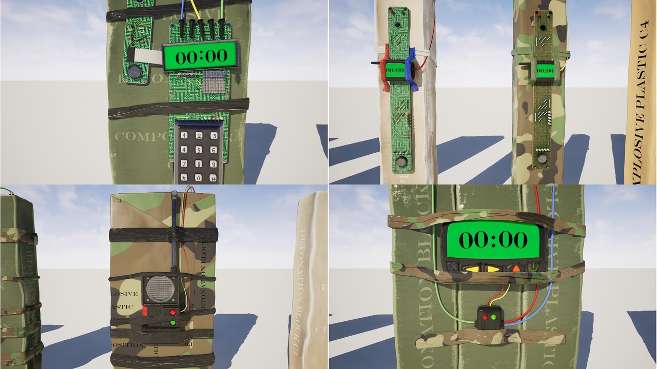 Média 1 pour l'article Explosive Pack4 - C4