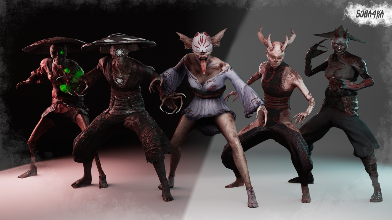 الوسائط 1 للقائمة Asian Demons Pack 1
