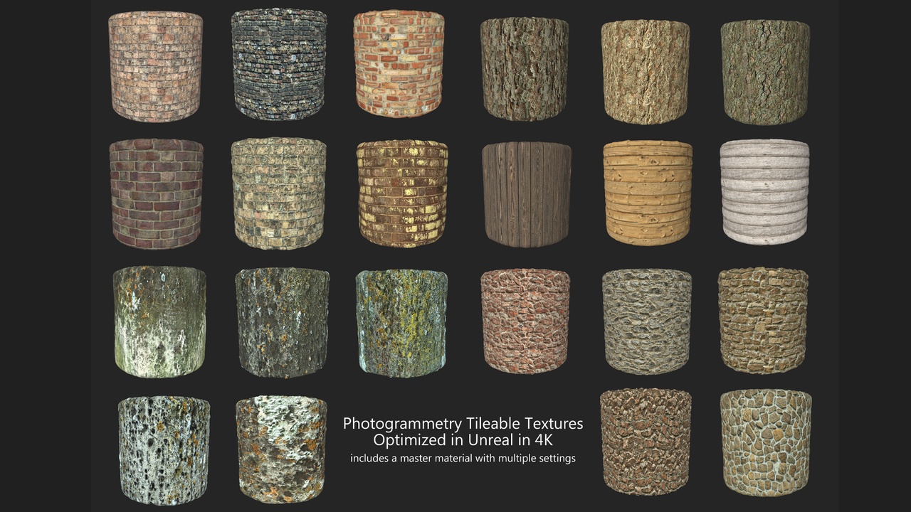 Media 1 for listing 22 Photogrammetry Tileable Textures 4K