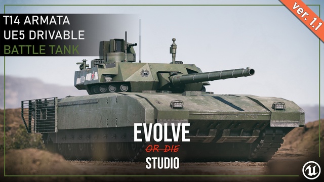 Tank Drivable T14 Battle Tank