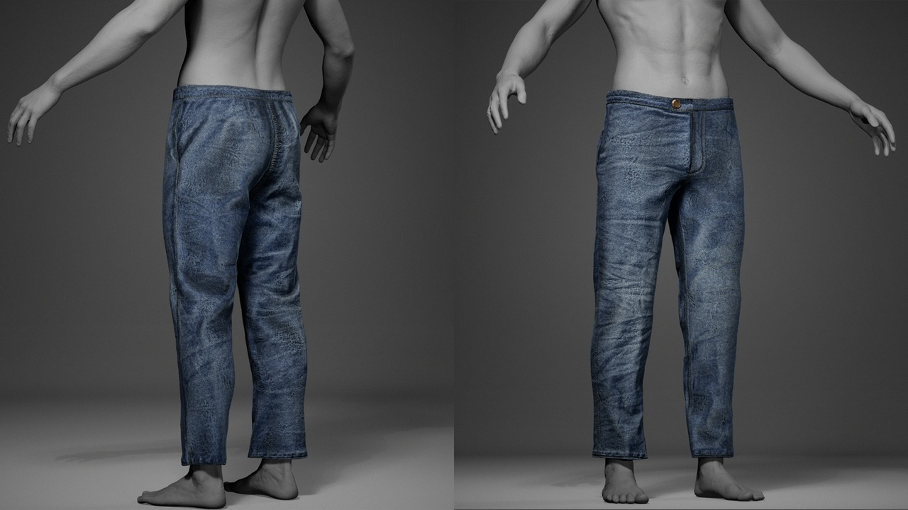 Media 1 for listing Basic Jeans - Outfit for MH Rigged