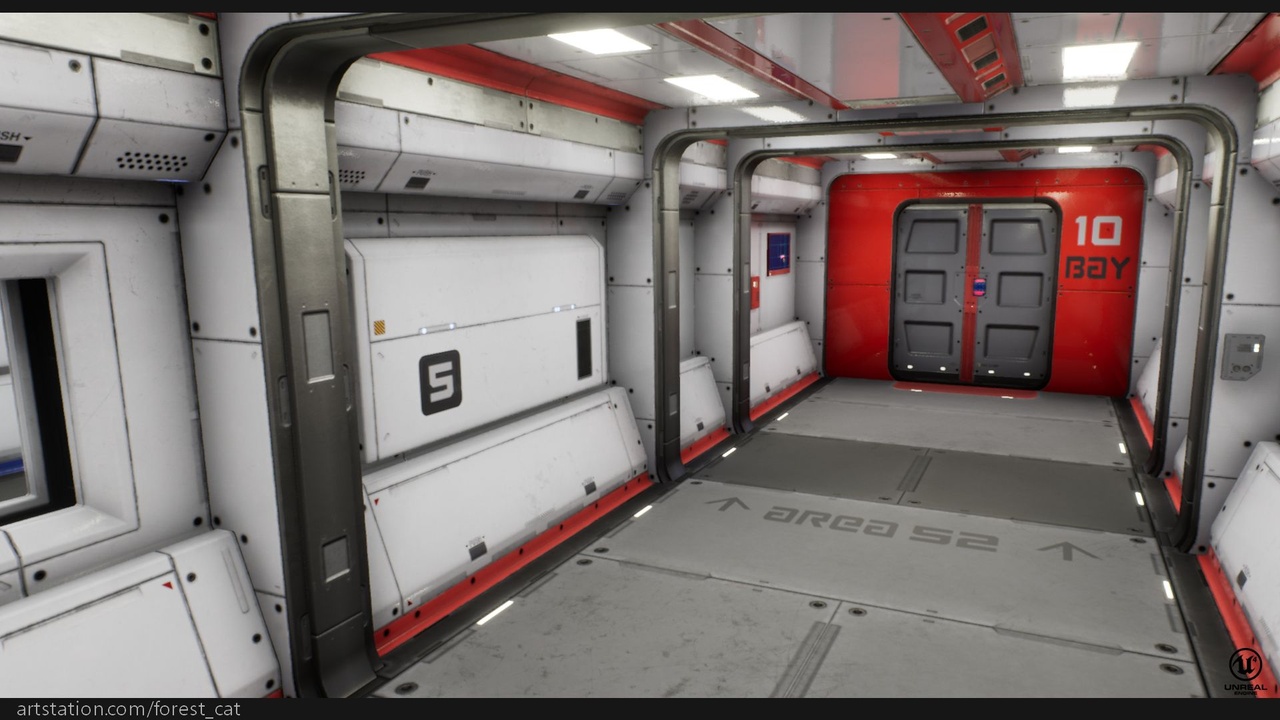 Media 1 for listing Modular Sci Fi Corridor A