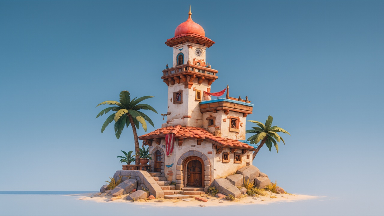 Media 1 for listing Stylized Arabic Architecture Set 3🕌