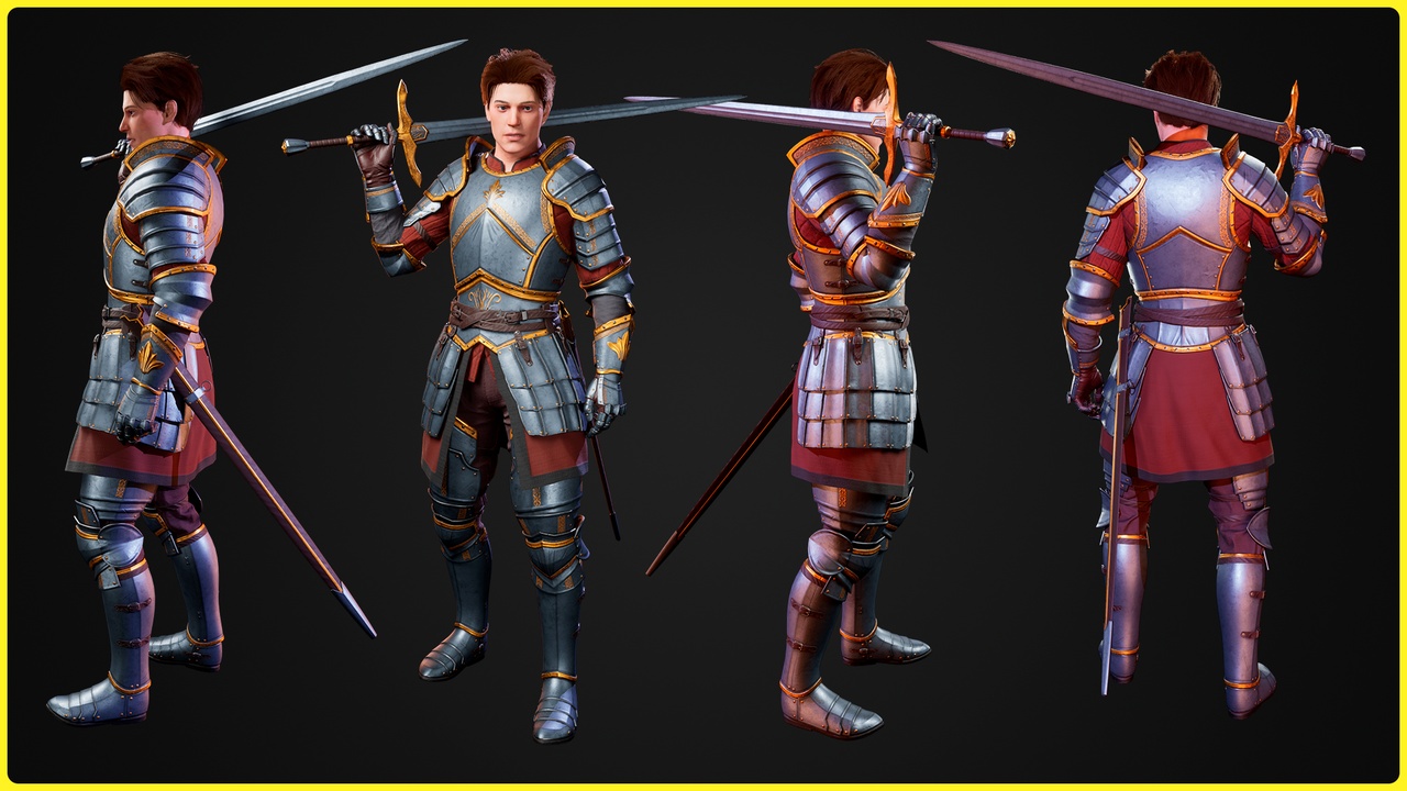 Медиа 1 для объявления Modular Fantasy Character 01 - Knight