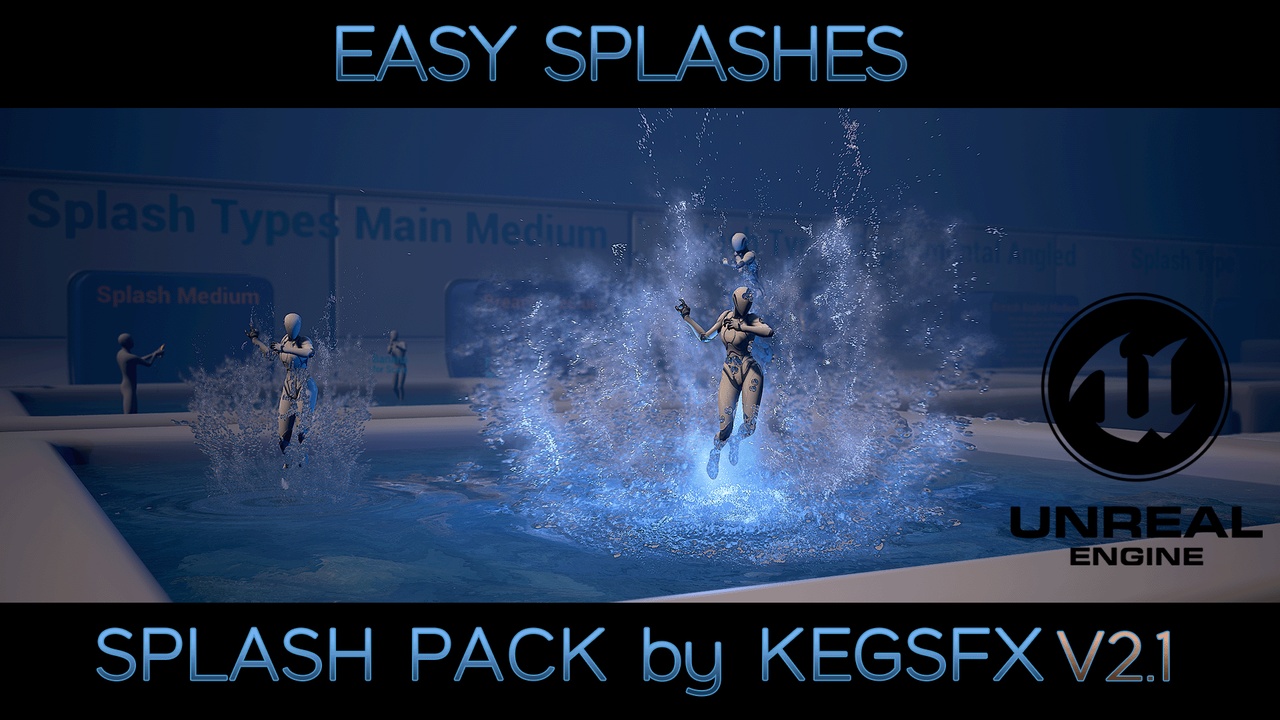 Media 1 for listing Splash Pack by KegsFX 2.1 Niagara